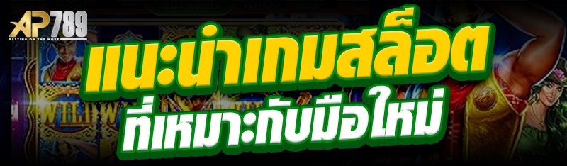 แนะนำเกมสล็อตที่เหมาะกับมือใหม่